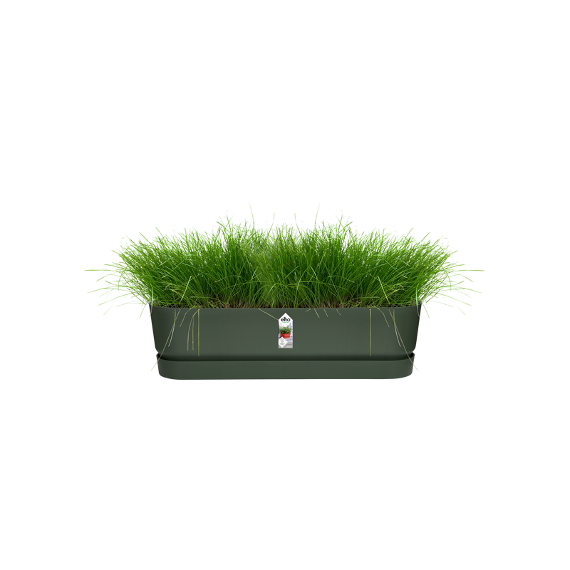 Elho Greenville Trough Long 70 - Planter - Leaf Green - Outdoor! - L 19.46 x W 68.96 x H 18.48 cm