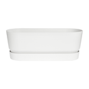 Elho Greenville Trough Long 50 - Planter - White - Outdoor! - L 19.82 x W 48.96 x H 17.95 cm