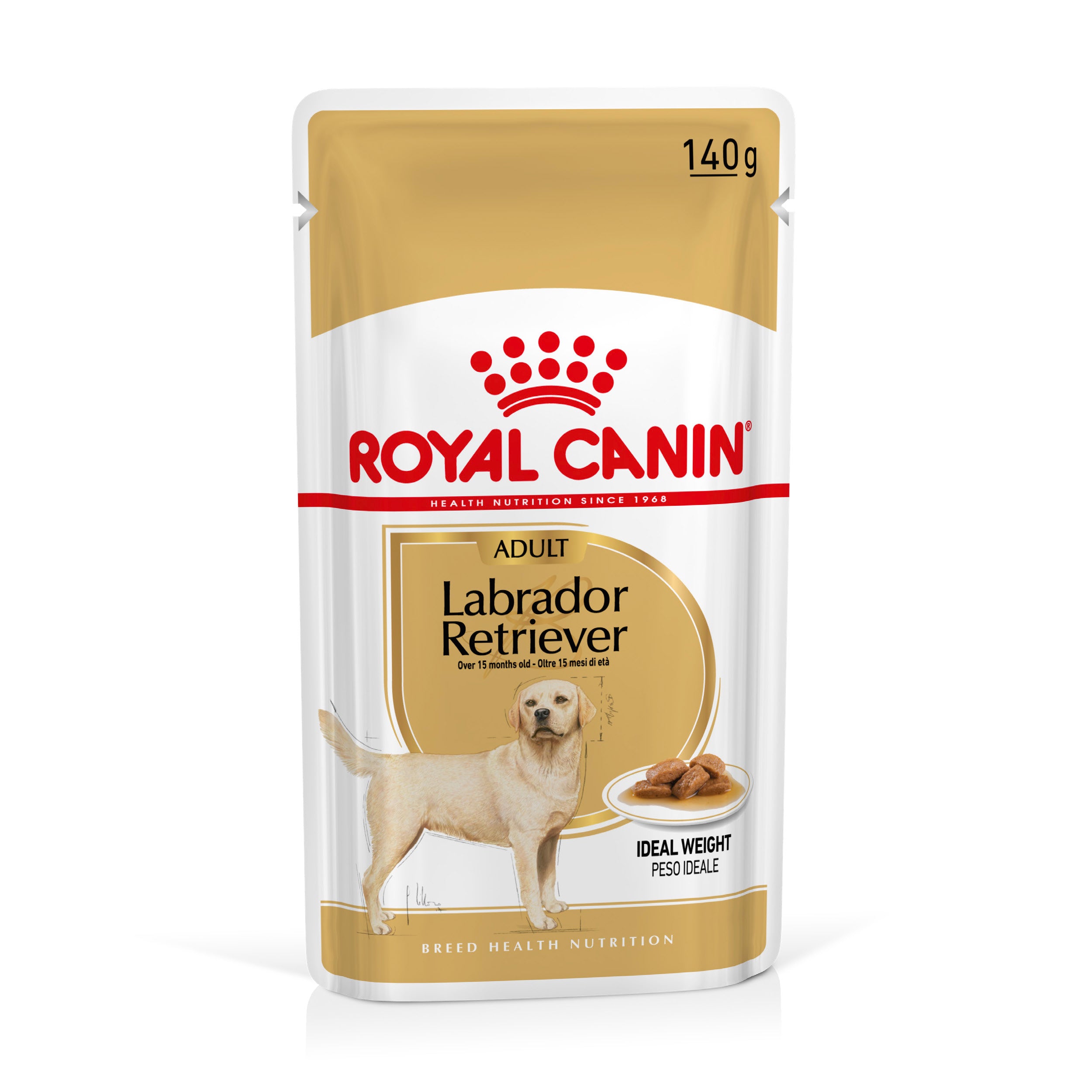 Royal Canin Labrador Retriever Adult in Gravy Wet Dog Food, 140g x 10 Pack