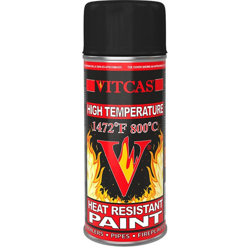 Vitcas Heat Resistant Spray Paint - Black, 400ml