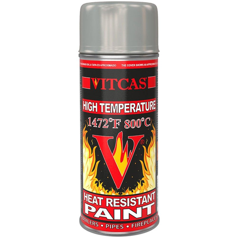 Vitcas Heat Resistant Spray Paint - Silver, 400ml