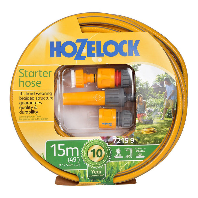Hozelock 15m Starter Hose & Fittings Set