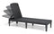 Keter Jaipur SunLounger - Anthracite with Cool Grey Cushions