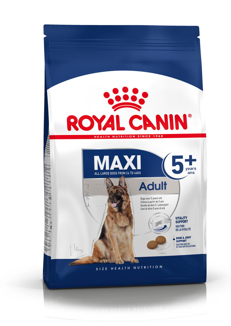 Royal Canin Maxi Adult 5+ Dry Dog Food, 4kg x 4 Pack