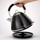 Morphy Richards Accents 1.5 Litre Pyramid Kettle, Metallic Black