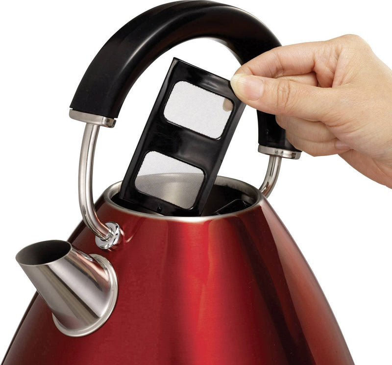 Morphy Richards Accents 1.5 Litre Pyramid Kettle, Red