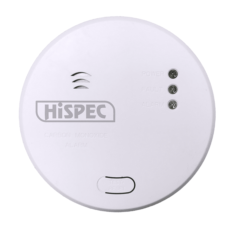 HiSpec Interconnectable Fast Fix Mains Carbon Monoxide Detector with 9v Battery Backup