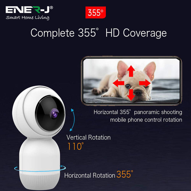 Ener-J Smart Wi-Fi Indoor IP Camera with Auto Tracker