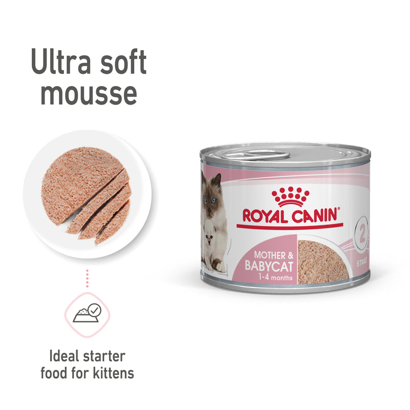 Royal Canin Mother And Babycat Adult And Kitten Wet Food Mousse, 195g