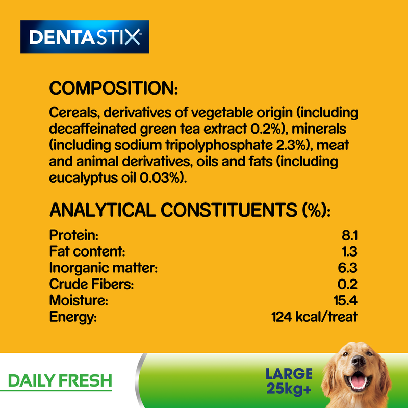 Pedigree Dentastix Fresh Daily Dental Chews Large Dog 21 Sticks