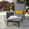 Keter Jaipur SunLounger - Anthracite with Cool Grey Cushions