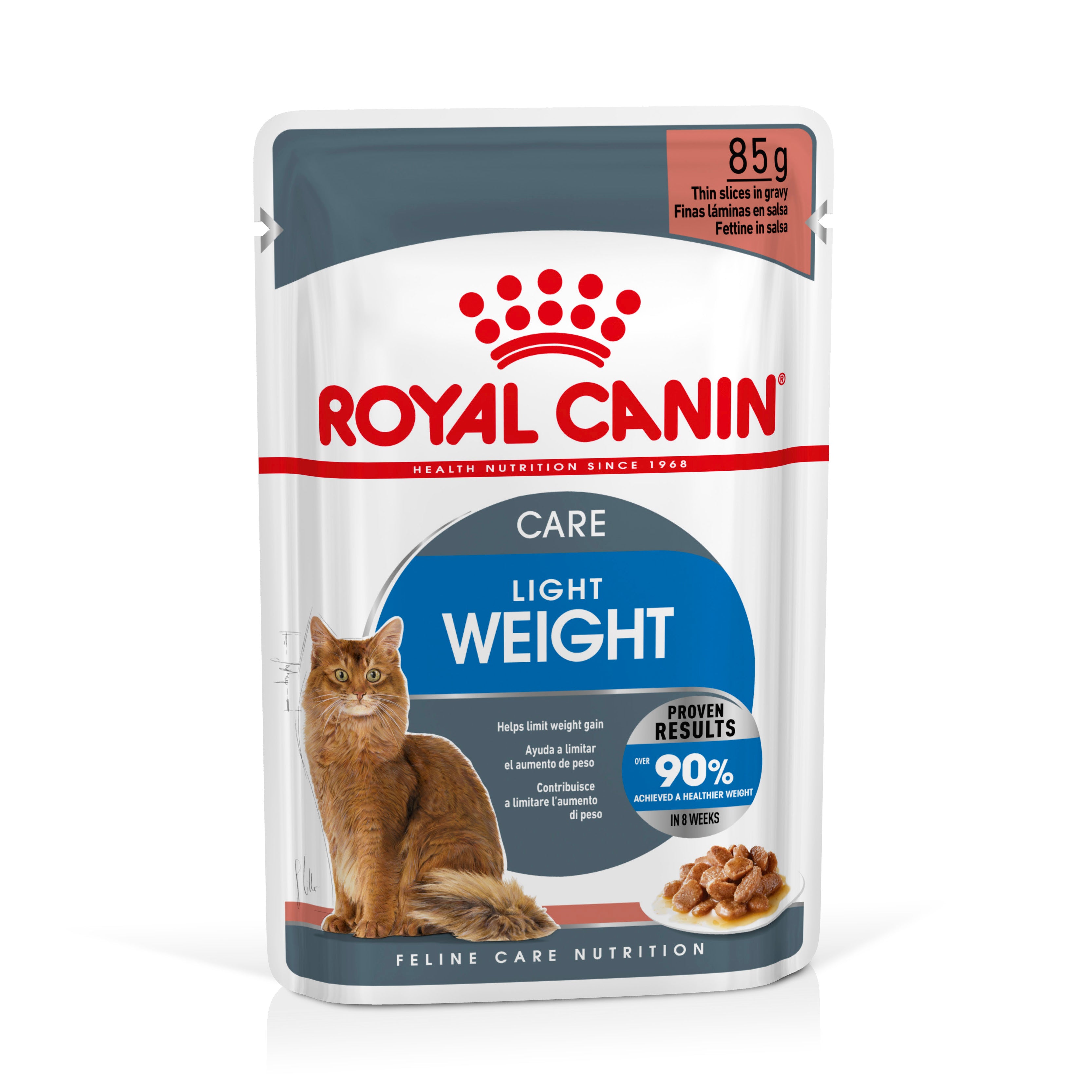 Royal Canin Light Weight Care in Gravy Adult Wet Cat Food, 85g x 12 Pack