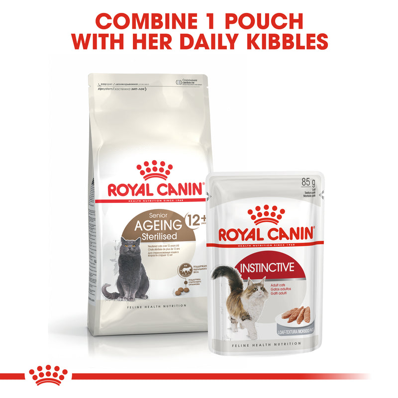 Royal Canin Ageing Sterilised 12+ Senior Dry Cat Food, 400g x 12 Pack