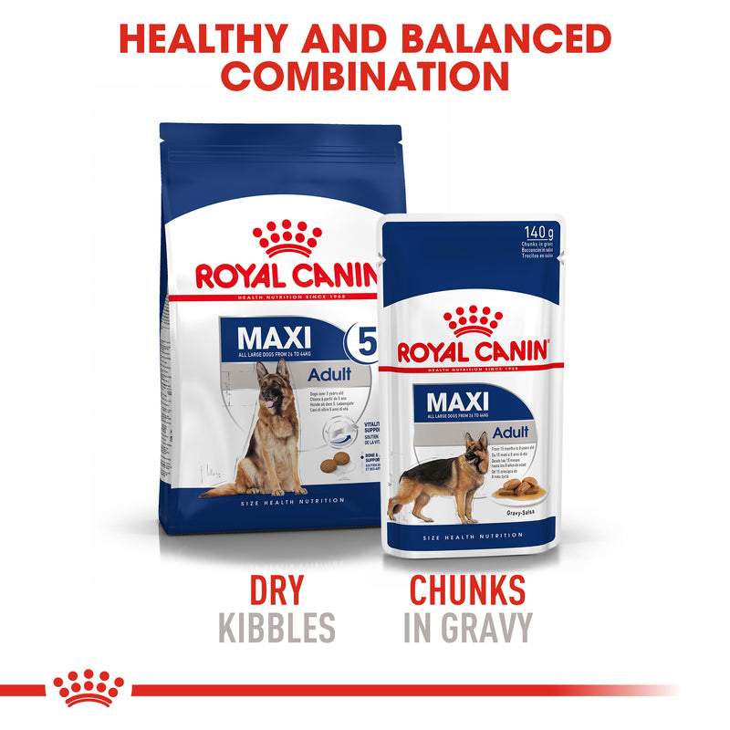 Royal Canin Maxi Adult 5+ Dry Dog Food, 4kg x 4 Pack