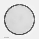 Eterna Cassi Range - IP54 8W Circular LED Ceiling/Wall Light With Full Diffuser - Black