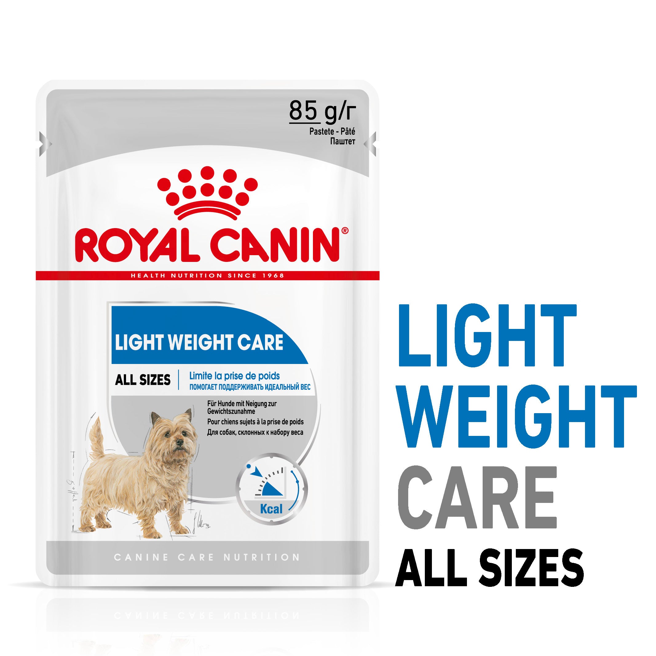 Royal Canin Light Weight Care Wet Pouches Adult Dog Food in Loaf, 85g x 12 Pack