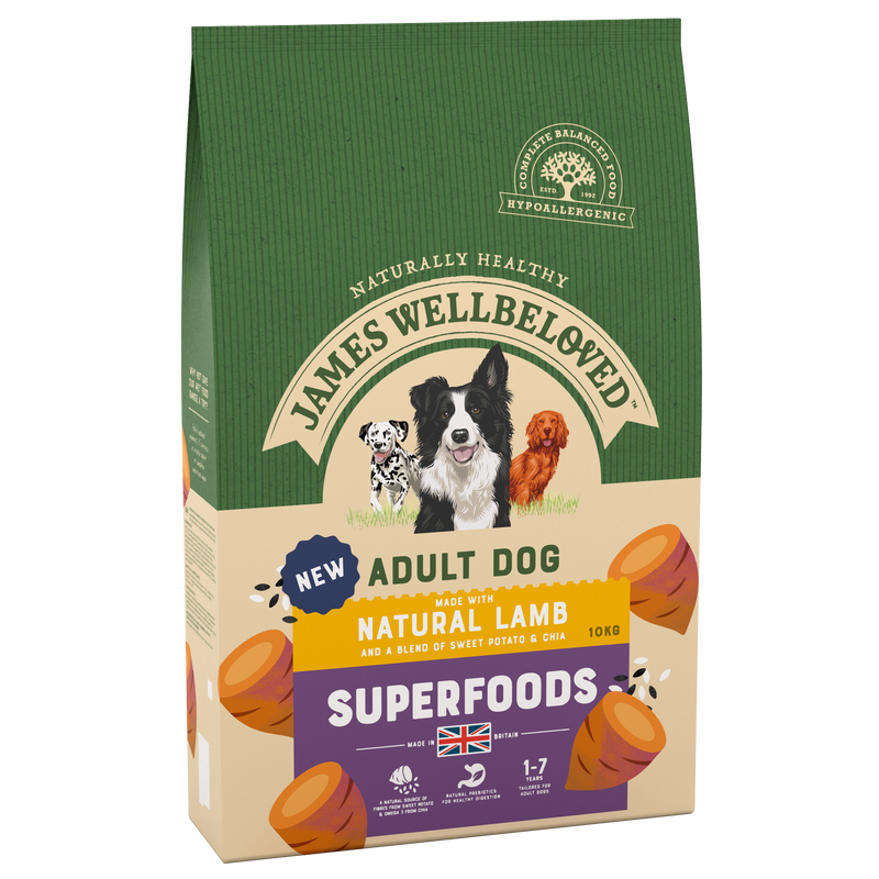 Superfoods Adult Dog Lamb with Sweet Potato & Chia 10kg