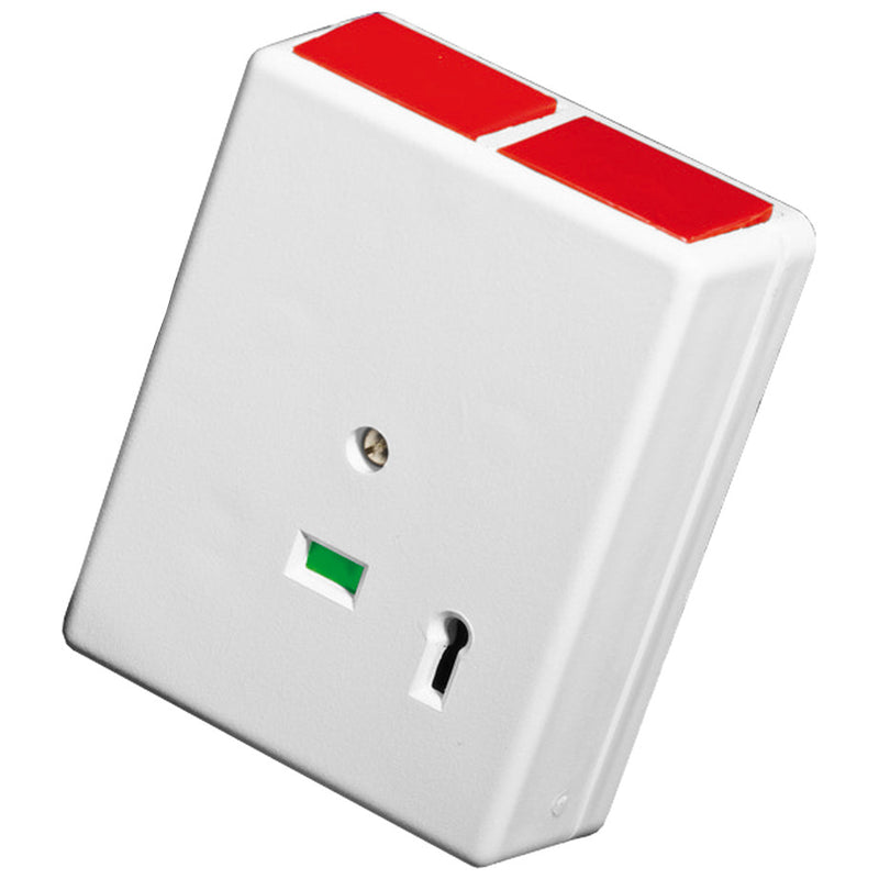 Knight Grade 2, Double Push Panic Button, Non-Latching, White