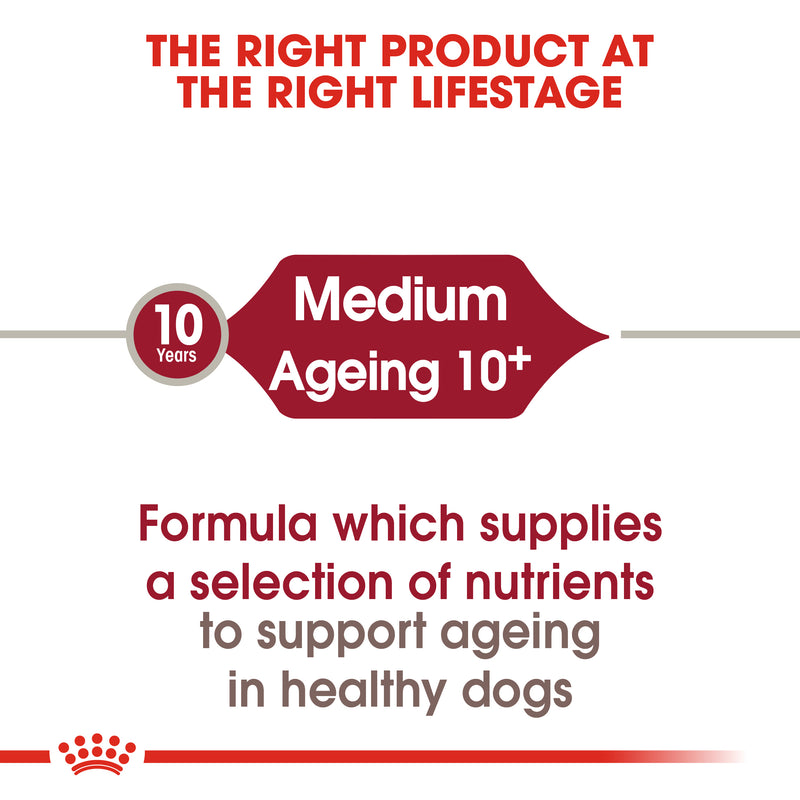 Royal Canin Medium Ageing 10+ Senior Dry Dog Food, 3kg