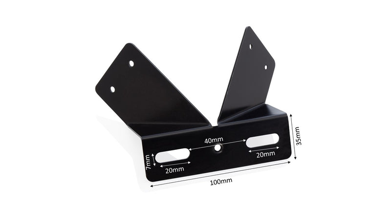 KR Corner bracket to carry 1 x small LED floodlight, 100W Bulkhead or PIR sensor up to 2kg