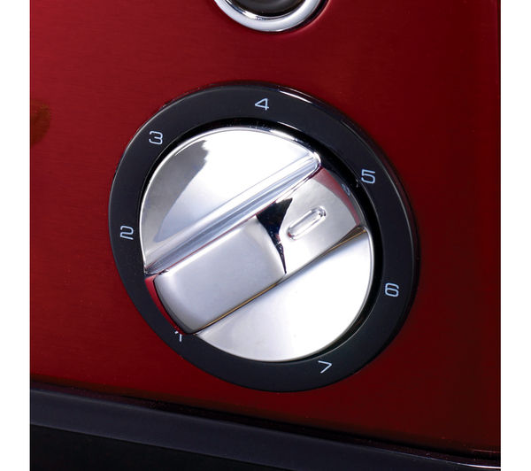 Morphy Richards Accents 4 Slice Toaster, Red