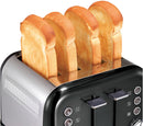 Morphy Richards Accents 4 Slice Toaster, Black