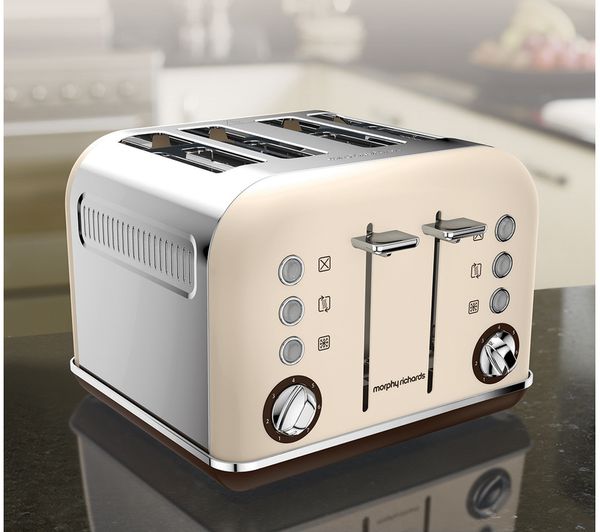 Morphy Richards Accents 4 Slice Toaster, Sand