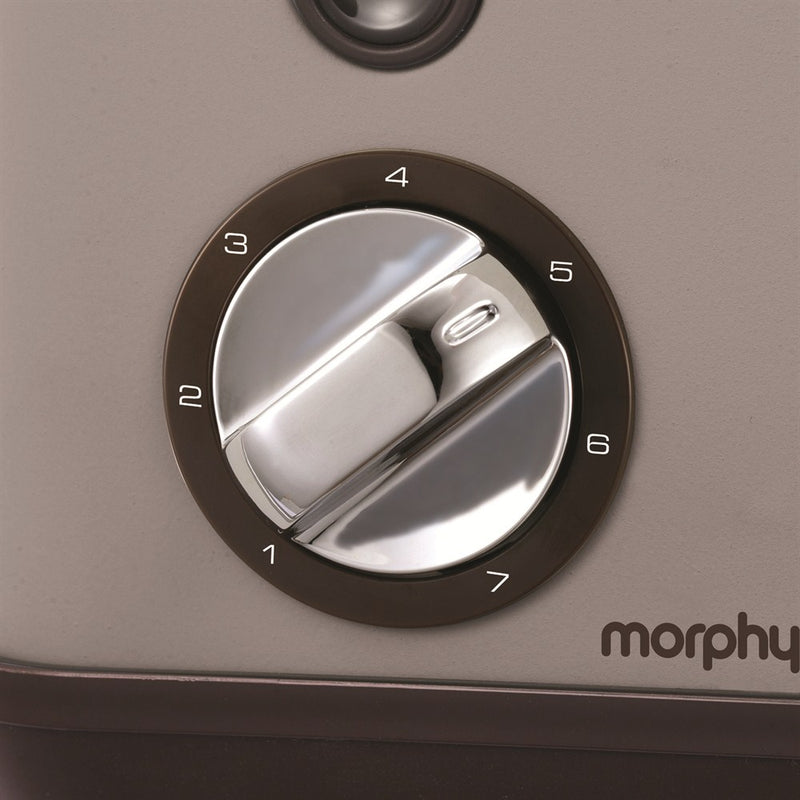 Morphy Richards Accents 2 Slice Toaster, Pebble Grey