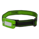 Sealey Rechargeable Head Torch 2W COB LED Auto-Sensor Green