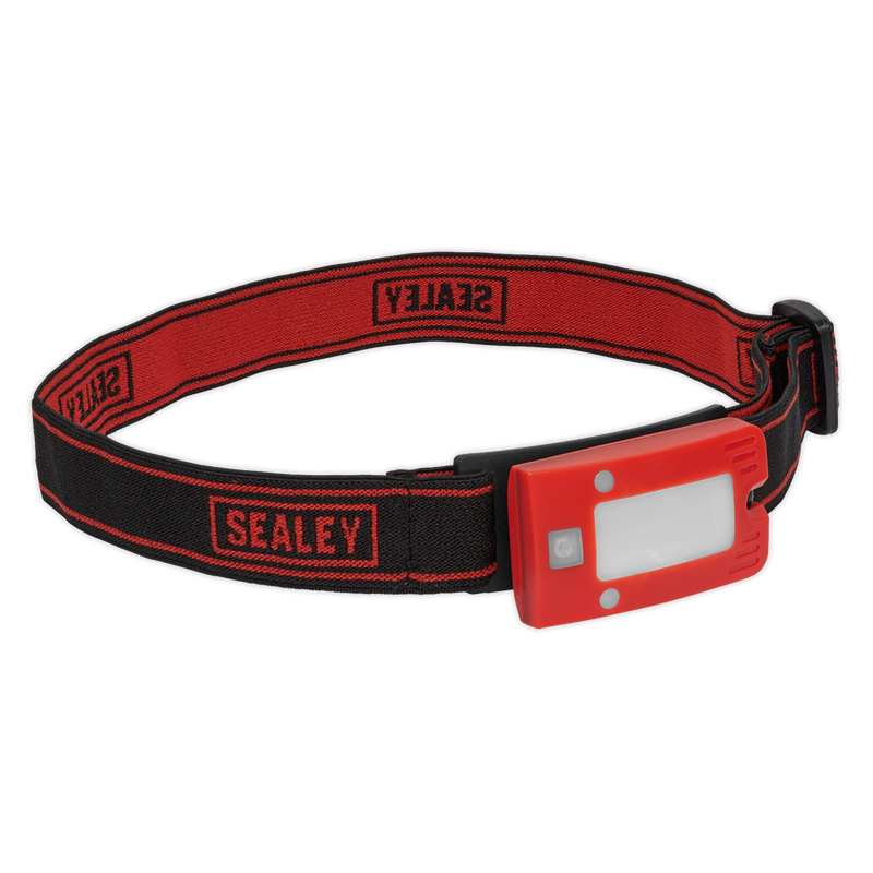 Sealey Rechargeable Head Torch 2W COB LED Auto-Sensor Red