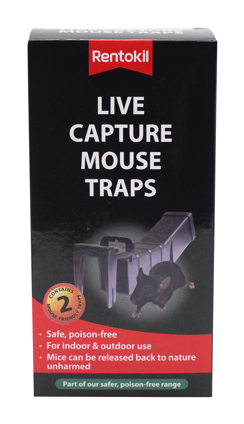 Rentokil Live Capture Mouse Trap - Twin Pack