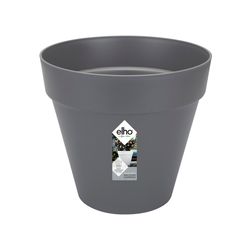 Elho Loft Urban Round 30 - Flowerpot - Anthracite - Outdoor! - Ø 28.50 x H 26.00 cm