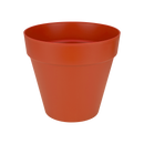 Loft Urban 30cm Round Plastic Outdoor Plant Pot - Brique