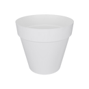 Loft Urban 30cm Round Plastic Outdoor Plant Pot - White