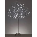 Premier Decorations 1.5m White LED Christmas Cherry Tree