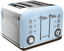 Morphy Richards Accents 4 Slice Toaster, Azure Blue