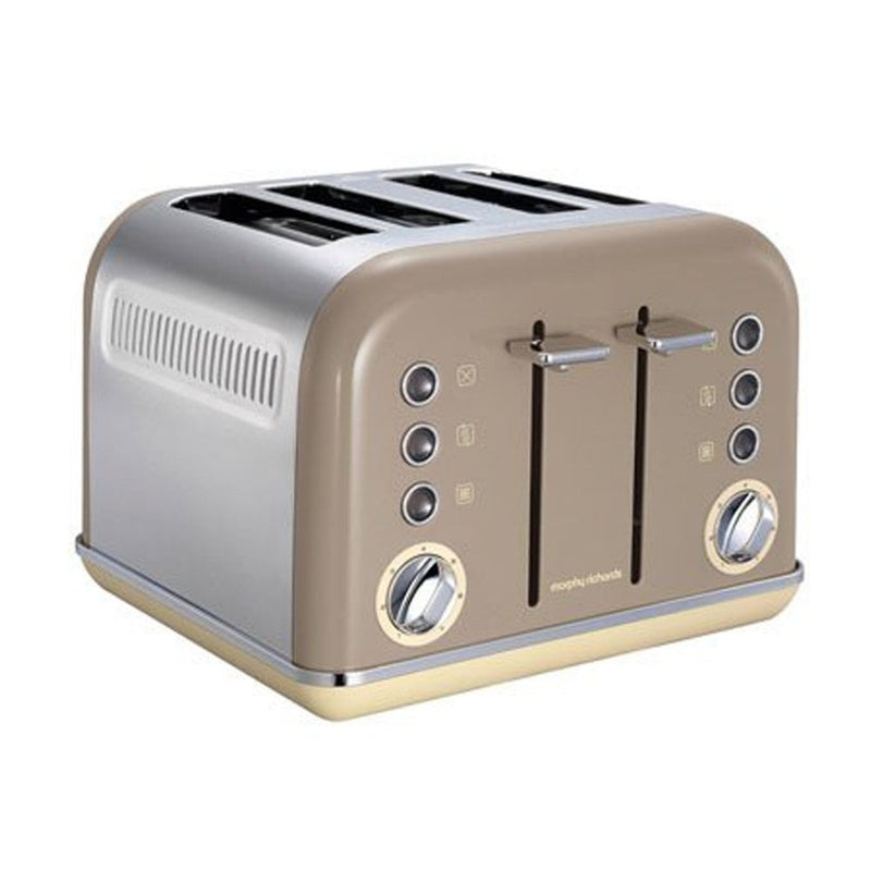 Morphy Richards Accents 4 Slice Toaster, Barley