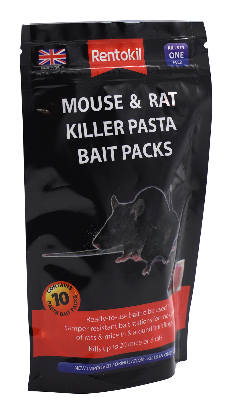 Rentokil Mouse & Rat Killer Pasta Bait Packs - 10 Sachet