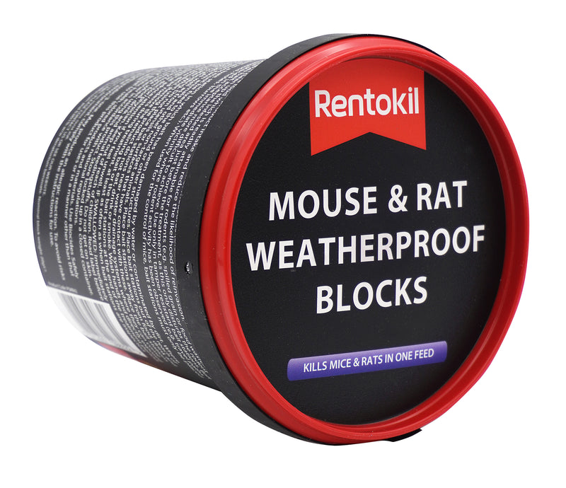 Rentokil Mouse & Rat Weatherproof Blocks - 10 Tub