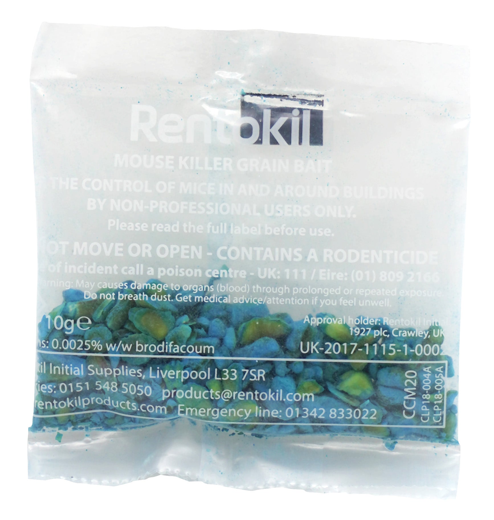 Rentokil Mouse Killer Grain Bait - 5 Sachet