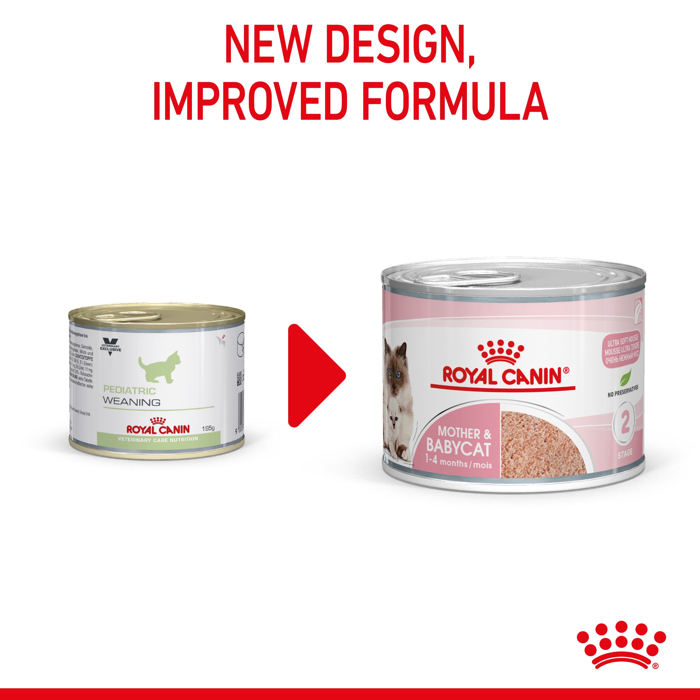 Royal Canin Mother And Babycat Adult And Kitten Wet Food Mousse, 195g x 12 Pack