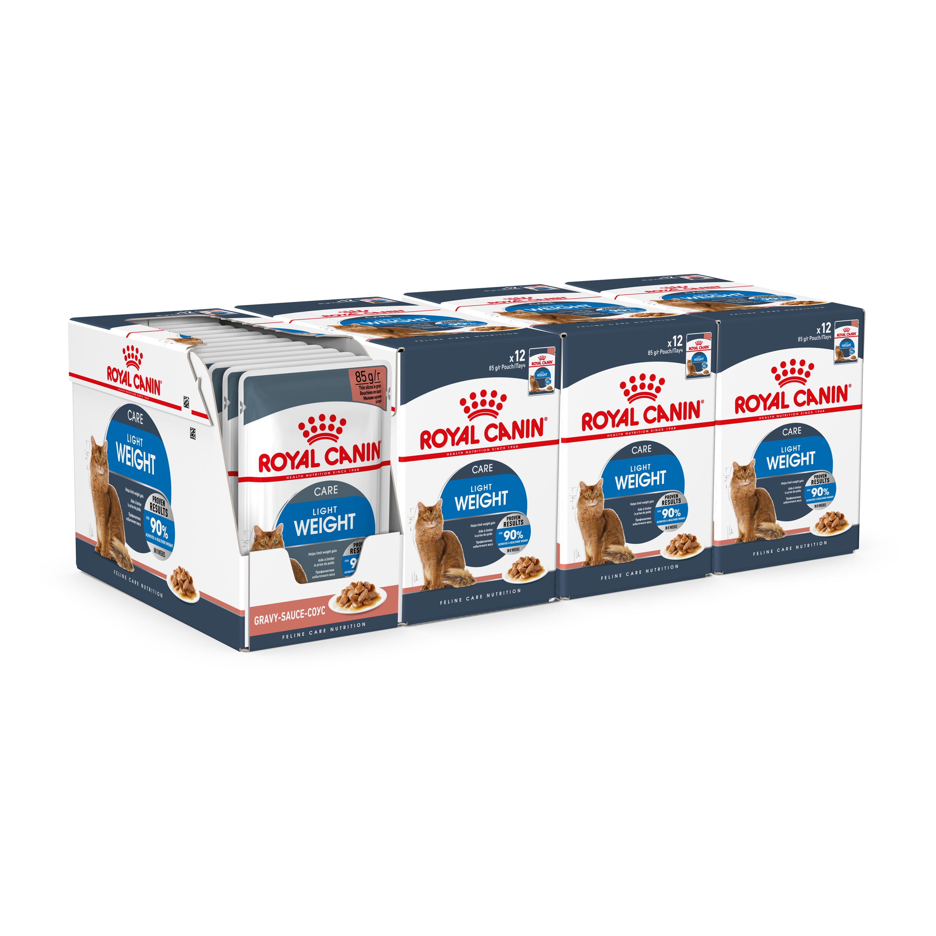 Royal Canin Light Weight Care in Gravy Adult Wet Cat Food, 85g x 12 Pack