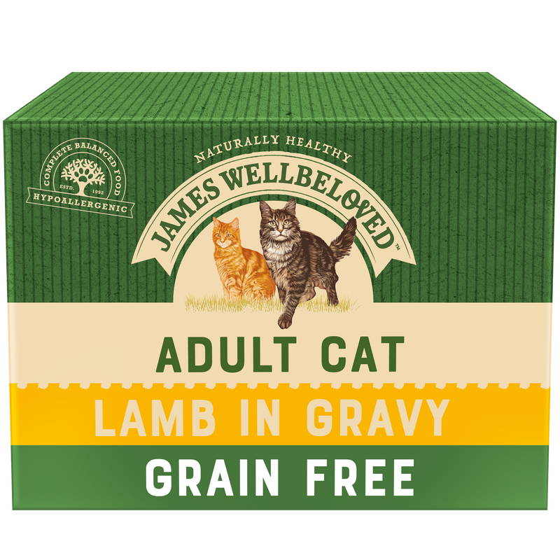 Grain Free Adult Cat Lamb in Gravy Pouch 12 x 85g