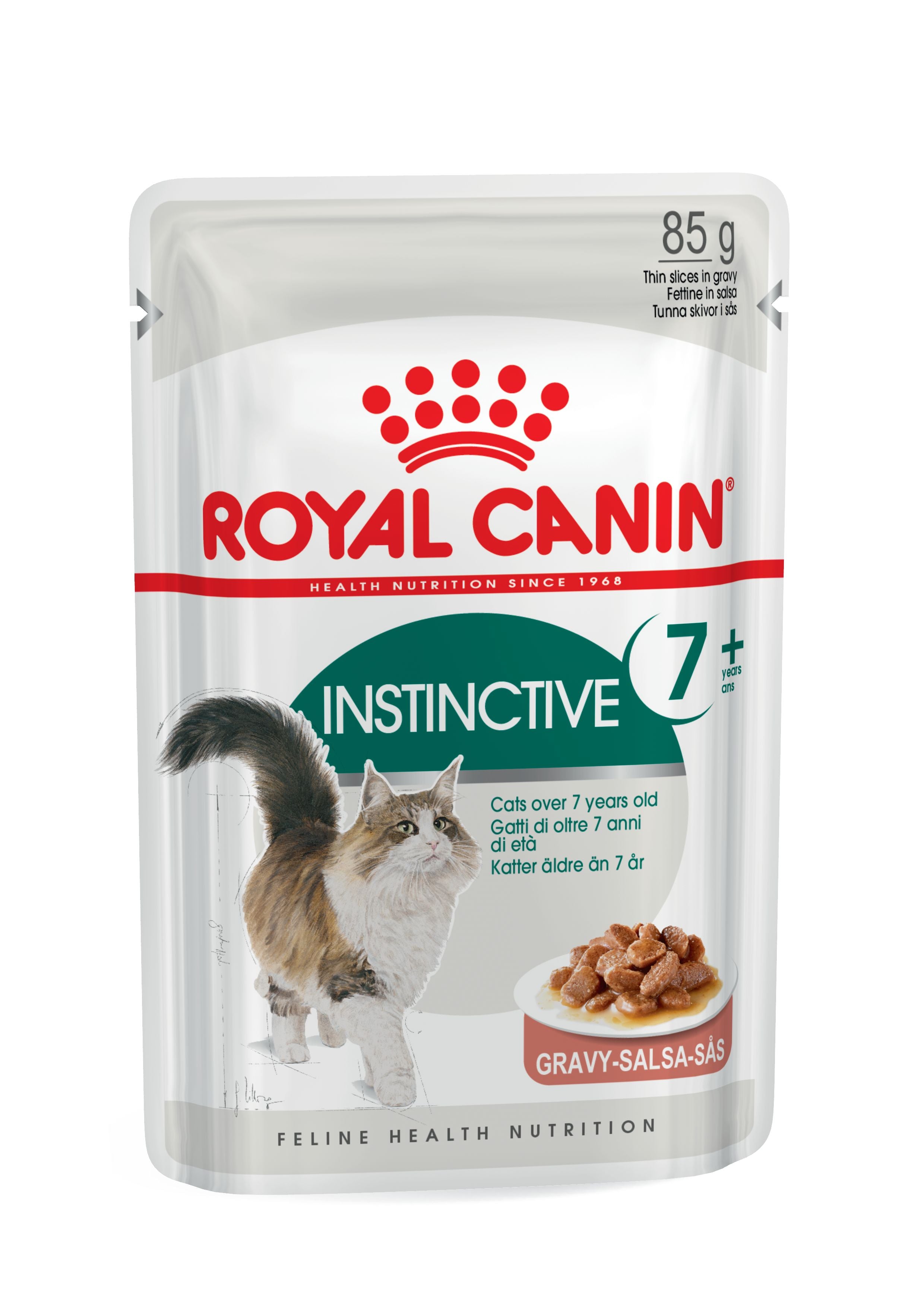 Royal Canin Instinctive 7+ In Gravy Adult Wet Cat Food, 85g x 12 Pack