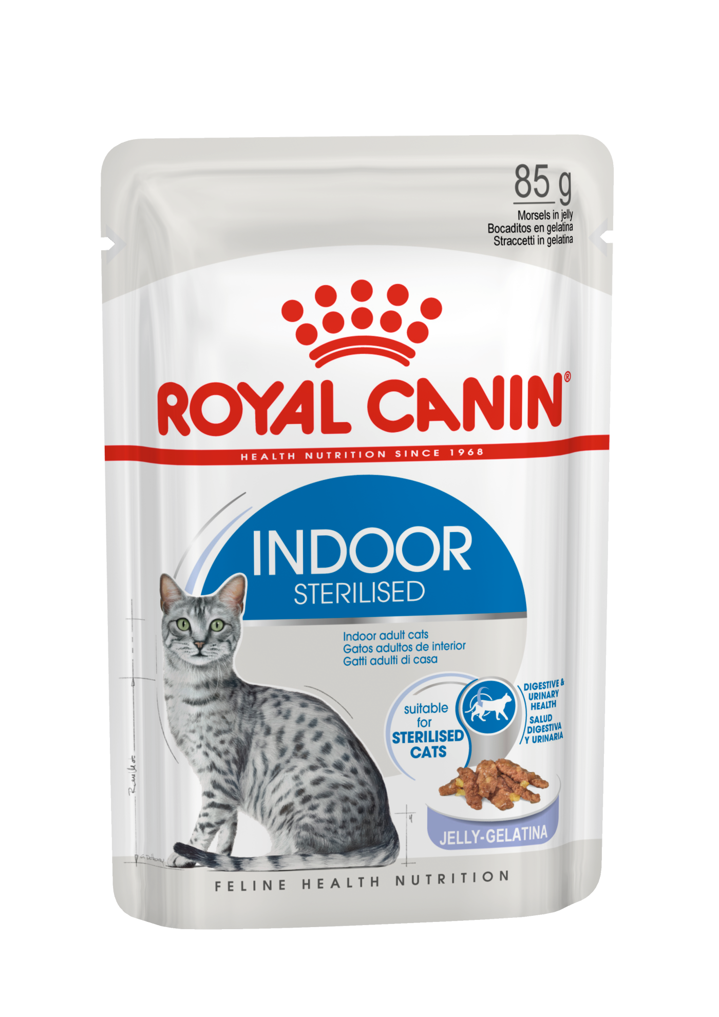 Royal Canin Indoor Sterilised In Jelly Adult Wet Cat Food, 85g x 12 Pack