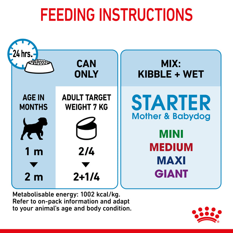 Royal Canin Starter Mother & Babydog Adult and Puppy Wet Food Mousse, 195g