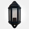 Eterna 60W Max Polycarbonate Half Lantern With 120° PIR - Black