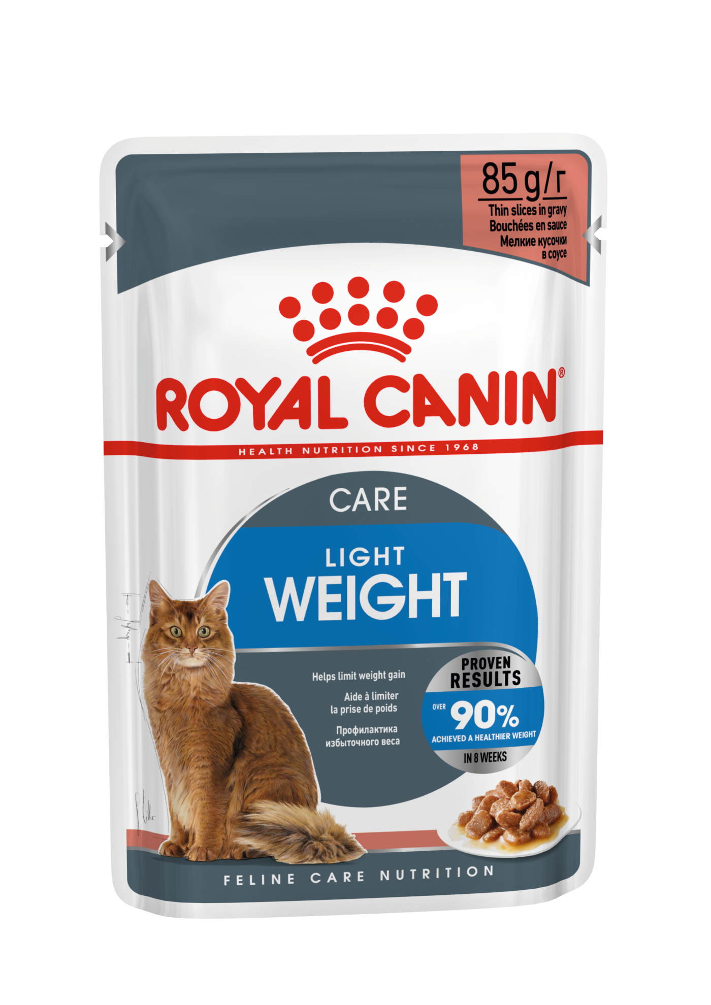 Royal Canin Light Weight Care in Gravy Adult Wet Cat Food, 85g x 12 Pack