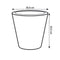 Pure 35cm Straight Round Plastic Indoor & Outdoor Plant Pot - White