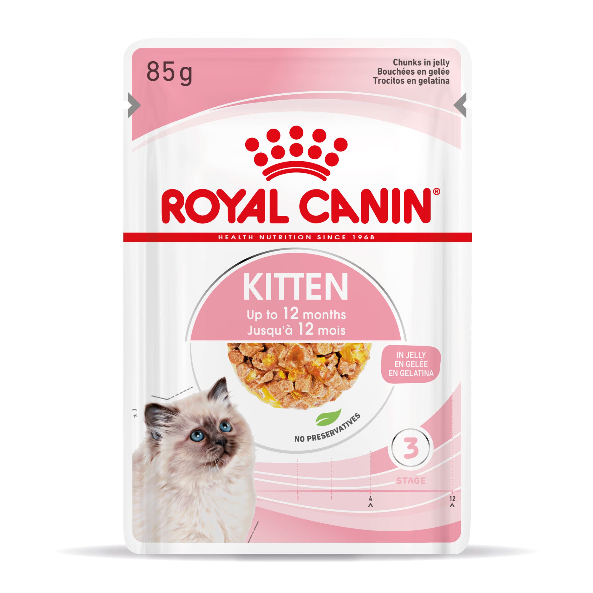 Royal Canin Kitten In Jelly Wet Food, 85g x 12 Pack